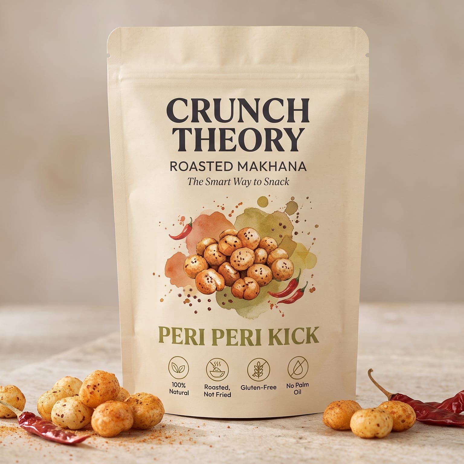 Crunch Theory Peri Peri Kick roasted makhana pouch